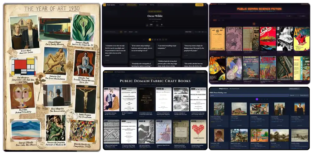 Public Domain Bookshelf