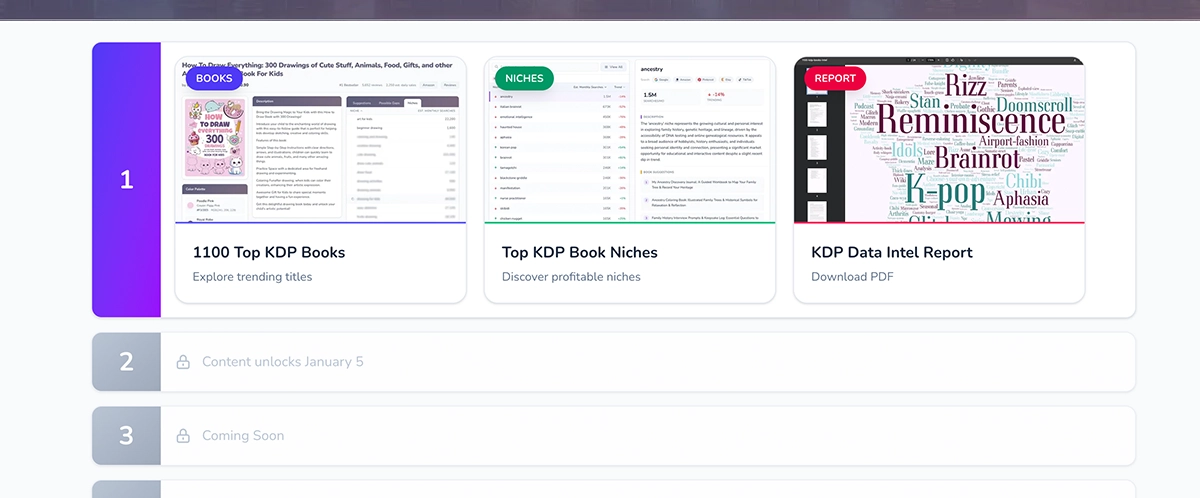 Daily treats calendar preview